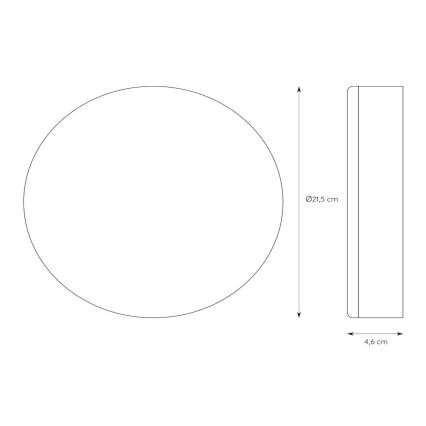 Lucide 28112/30/31 - LED Stmívatelné koupelnové svítidlo 2v1 CERES 30W/230V IP44 bílá