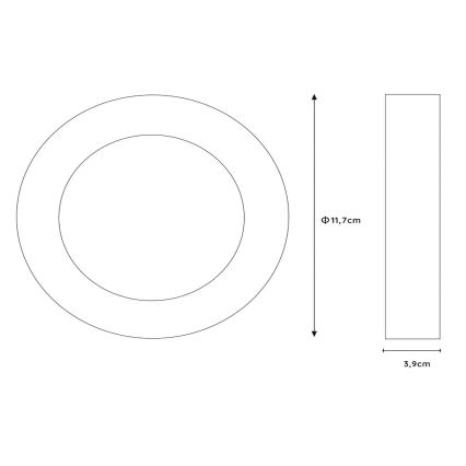 Lucide 28116/11/31 - LED Stmívatelné stropní svítidlo BRICE LED/8W/230V IP44