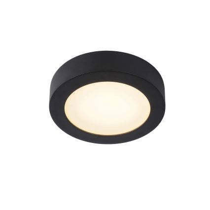 Lucide 28116/18/30 - LED Stmívatelné koupelnové stropní svítidlo BRICE LED/12W/230V pr. 18 cm IP44 černá