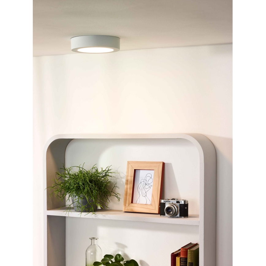 Lucide 28116/18/31 - LED Stmívatelné koupelnové stropní svítidlo BRICE LED/12W/230V pr. 18 cm IP44 bílá