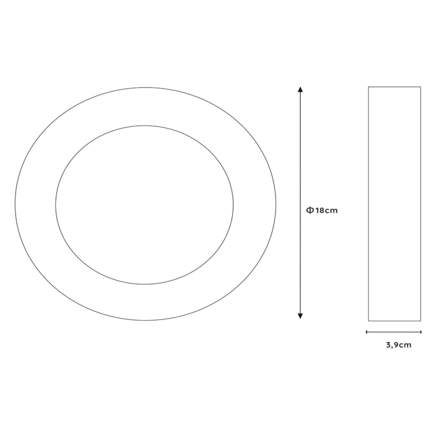 Lucide 28116/18/31 - LED Stmívatelné koupelnové stropní svítidlo BRICE LED/12W/230V pr. 18 cm IP44 bílá
