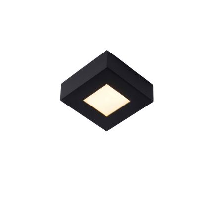 Lucide 28117/11/30 - LED Stmívatelné koupelnové stropní svítidlo BRICE LED/8W/230V 10,8x10,8 cm IP44 černá