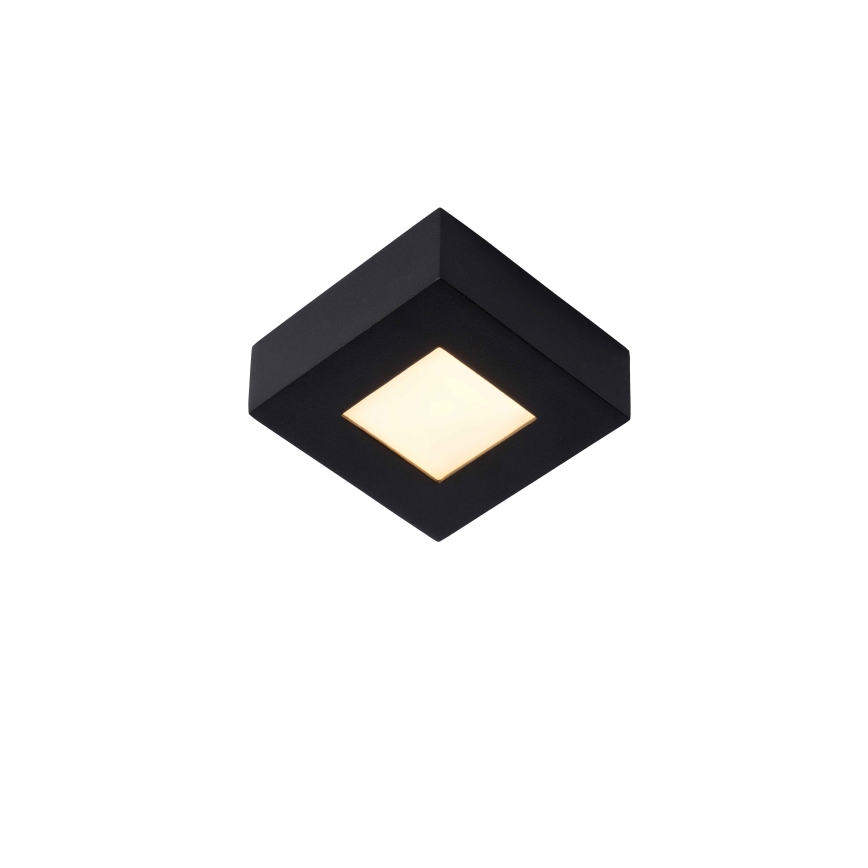 Lucide 28117/11/30 - LED Stmívatelné koupelnové stropní svítidlo BRICE LED/8W/230V 10,8x10,8 cm IP44 černá