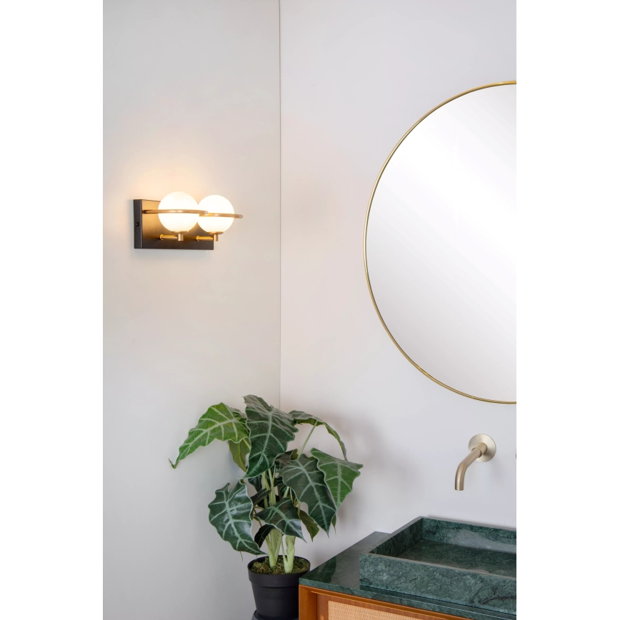 Lucide 30267/02/30 - Koupelnové nástěnné svítidlo ISOBEL 2xG9/33W/230V IP44