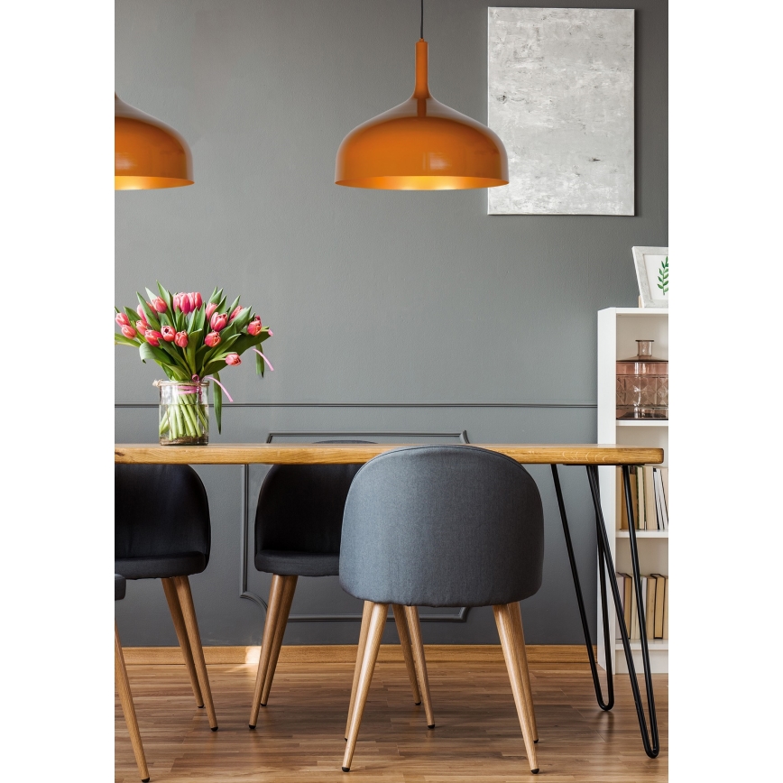 Lucide 30483/50/44 - Lustr na lanku ROZALLA 1xE27/60W/230V oranžová