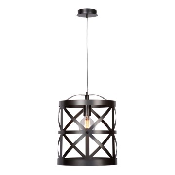 Lucide 31378/32/15 - Závěsné svítidlo CASTELLO 1xE27/60W/230V šedé 32 cm