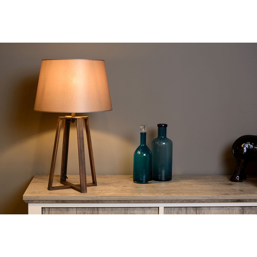 Lucide 31598/81/97 - Stolní lampa COFFEE 1xE27/60W/230V hnědá