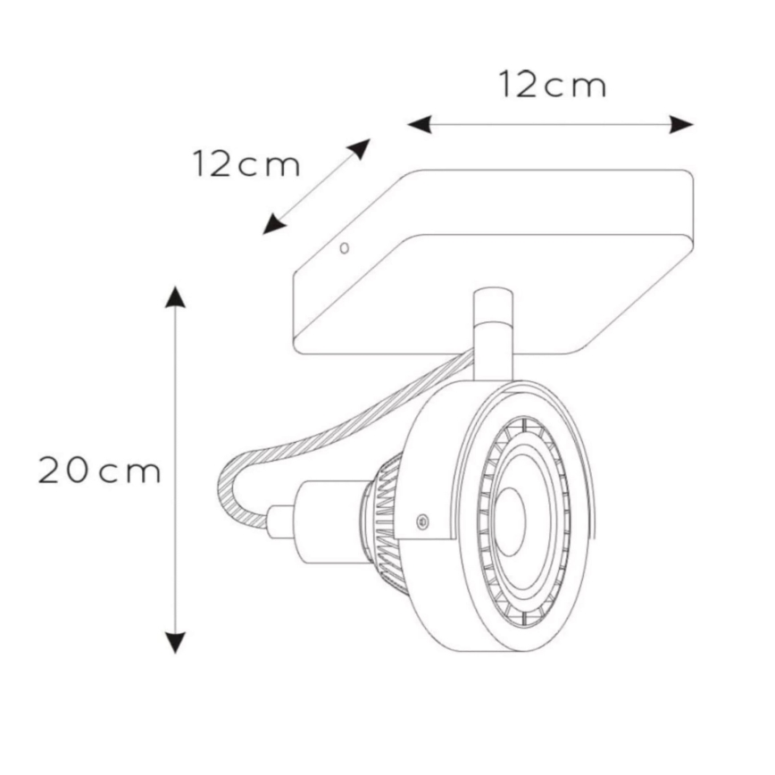 Lucide 31931/12/31 - LED Stmívatelné bodové svítidlo TALA 1xGU10/12W/230V bílá