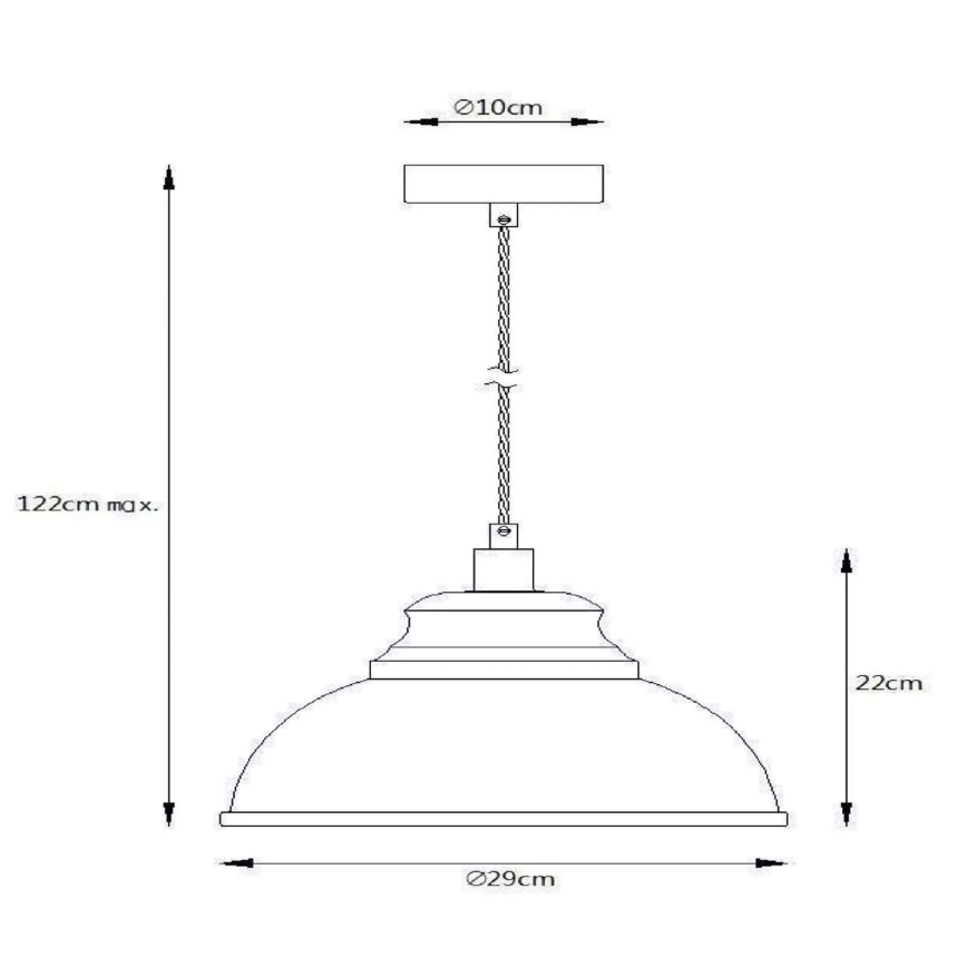 Lucide 34400/29/38 - Závěsné svítidlo ISLA 1xE14/40W/230V krémová