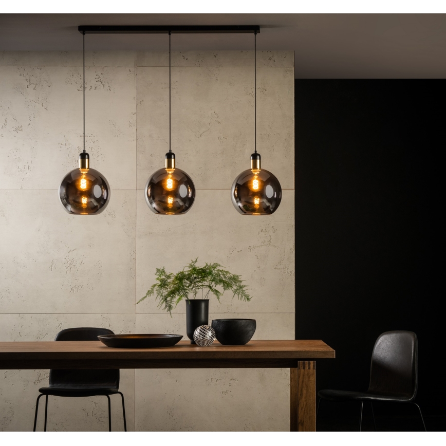 Lucide 34438/03/65 - Lustr na lanku JULIUS 3xE27/40W/230V