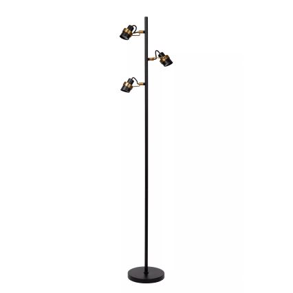 Lucide 34744/03/30 - Stojací lampa TUNDRAN 3xGU10/5W/230V černá