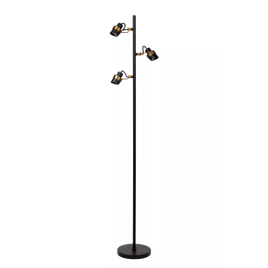 Lucide 34744/03/30 - Stojací lampa TUNDRAN 3xGU10/5W/230V černá