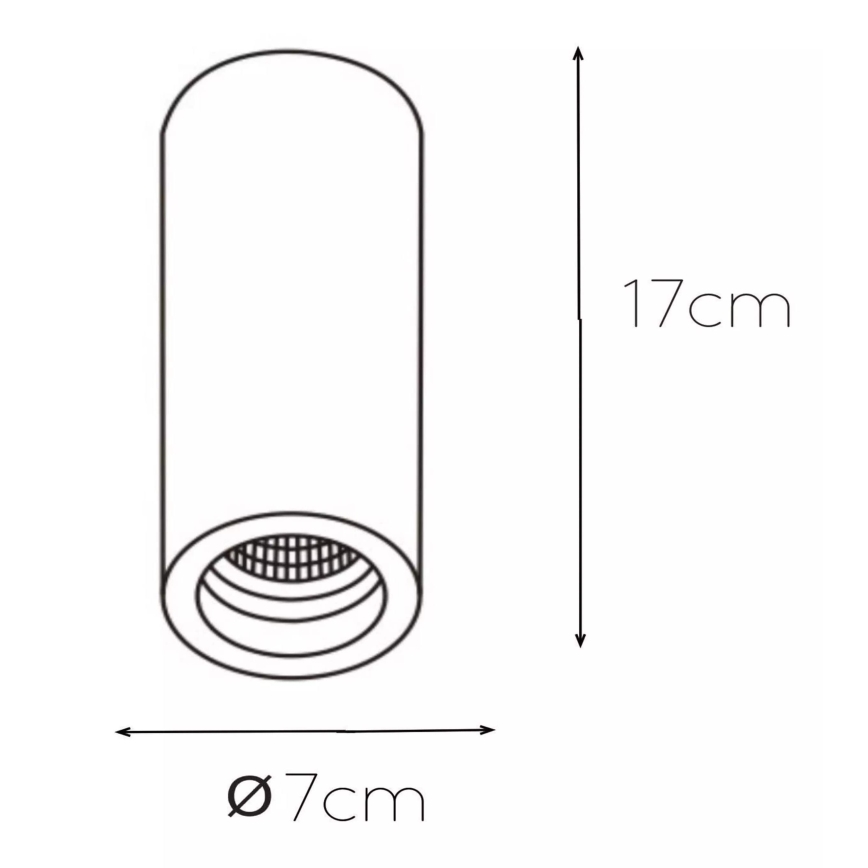 Lucide 35100/17/31 - Stropní svítidlo GIPSY 1xGU10/35W/230V bílé
