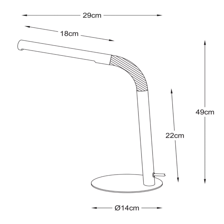 Lucide 36612/03/31 - LED Stolní lampa GILLY LED/5W/230V bílá