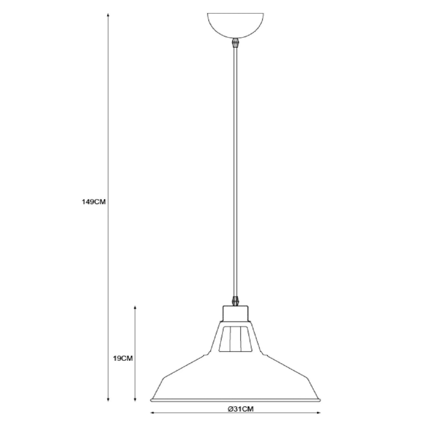 Lucide 43401/31/30 - Závěsné svítidlo BRASSY-BIS 1xE27/60W/230V černé