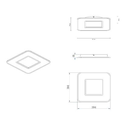 Lucide 44111/24/31 - LED Stmívatelné stropní svítidlo AXELLE LED/24W/230V bílá