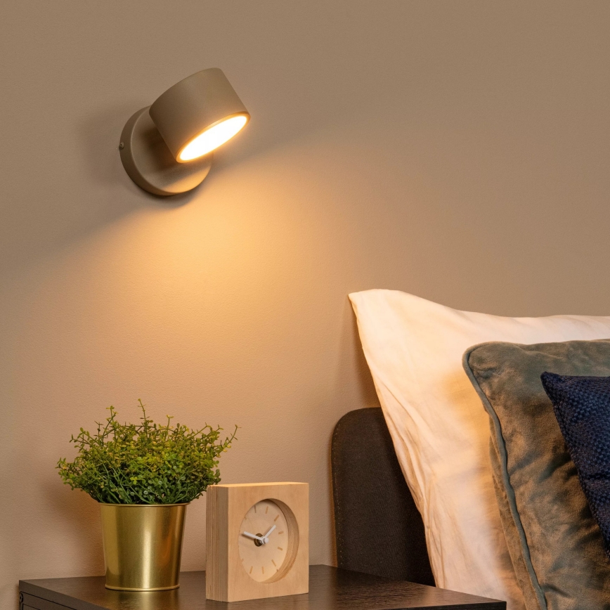 Lucide 44217/08/41 - LED Stmívatelné nástěnné bodové svítidlo GIAN LED/9W/230V béžová