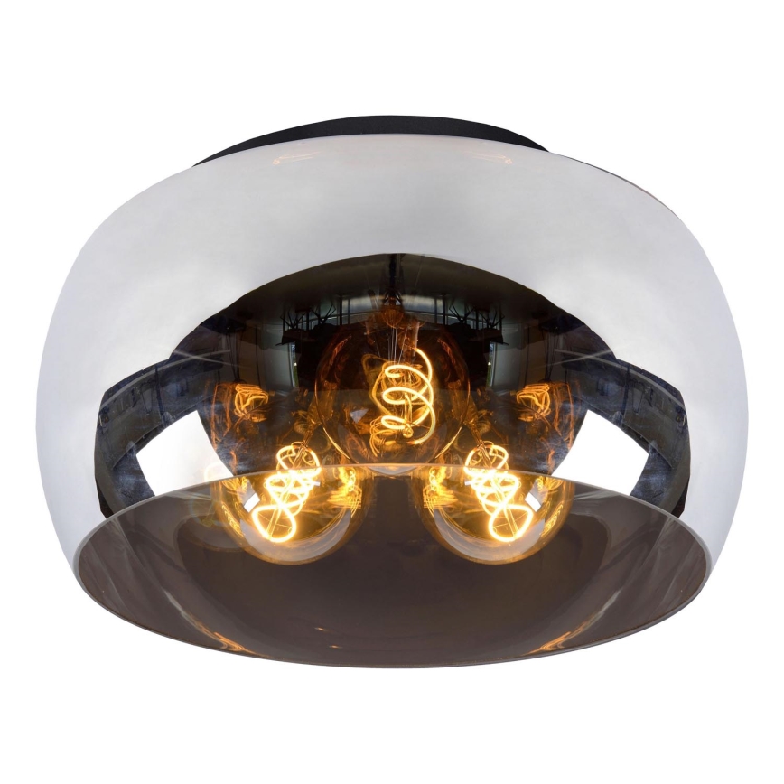Lucide 45101/40/65 - Stropní svítidlo OLIVIA 3xE27/40W/230V pr. 40 cm černá