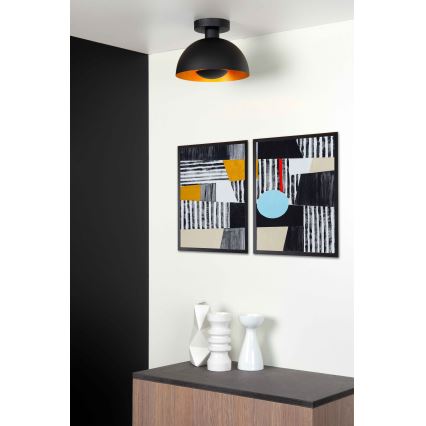 Lucide 45196/01/30 - Stropní svítidlo SIEMON 1xE27/40W/230V černá