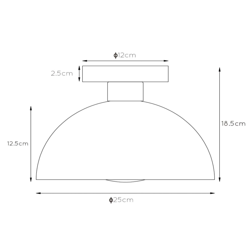 Lucide 45196/01/35 - Stropní svítidlo SIEMON 1xE27/40W/230V modrá