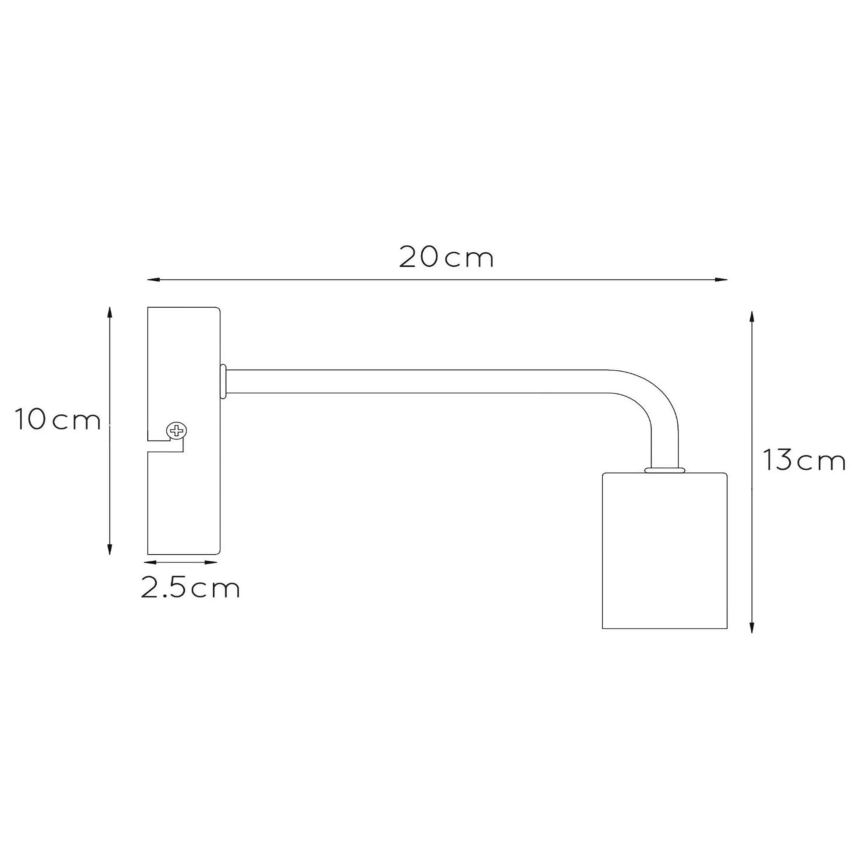 Lucide 45265/01/31 - Nástěnné svítidlo SCOTT 1xE27/40W/230V bílé