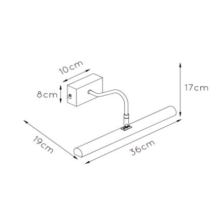 Lucide 45299/02/30 - Obrazové svítidlo VINZ 2xG9/28W/230V černá