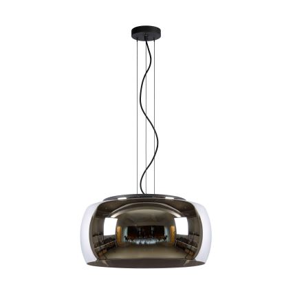 Lucide 45401/50/65 - Lustr na lanku OLIVIA 3xE27/40W/230V pr. 50 cm černá