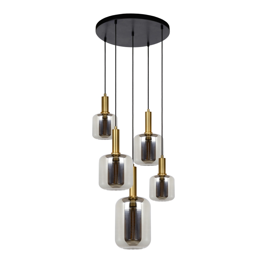 Lucide 45494/15/65 - Lustr na lanku JOANET 5xE27/40W/230V