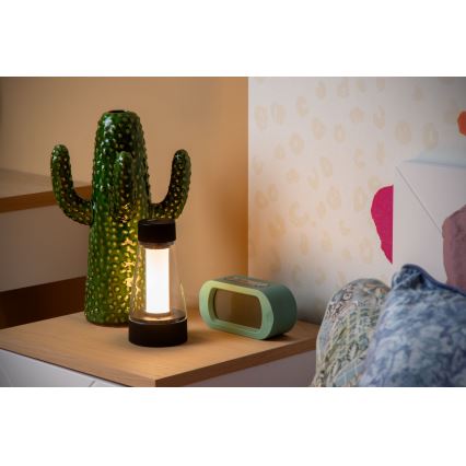 Lucide 45500/01/30 - LED Stmívatelná dotyková venkovní lampa LORALI LED/1,2W/4V USB IP44 2000 mAh černá