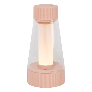 Lucide 45500/01/66 - LED Stmívatelná dotyková venkovní lampa LORALI LED/1,2W/4V USB IP44 2000 mAh růžová