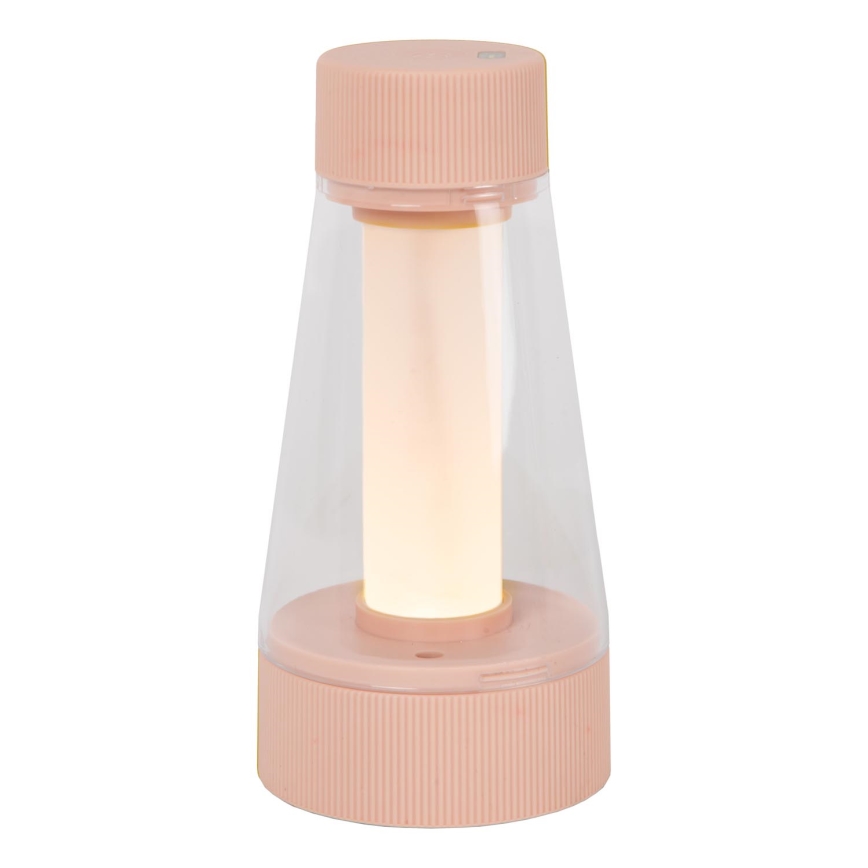 Lucide 45500/01/66 - LED Stmívatelná dotyková venkovní lampa LORALI LED/1,2W/4V USB IP44 2000 mAh růžová