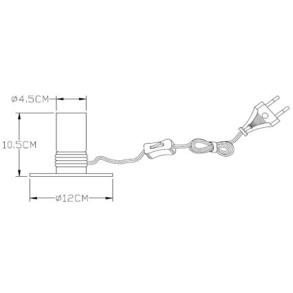 Lucide 45576/01/02 - Stolní lampa MARIT 1xE27/40W/230V zlatá