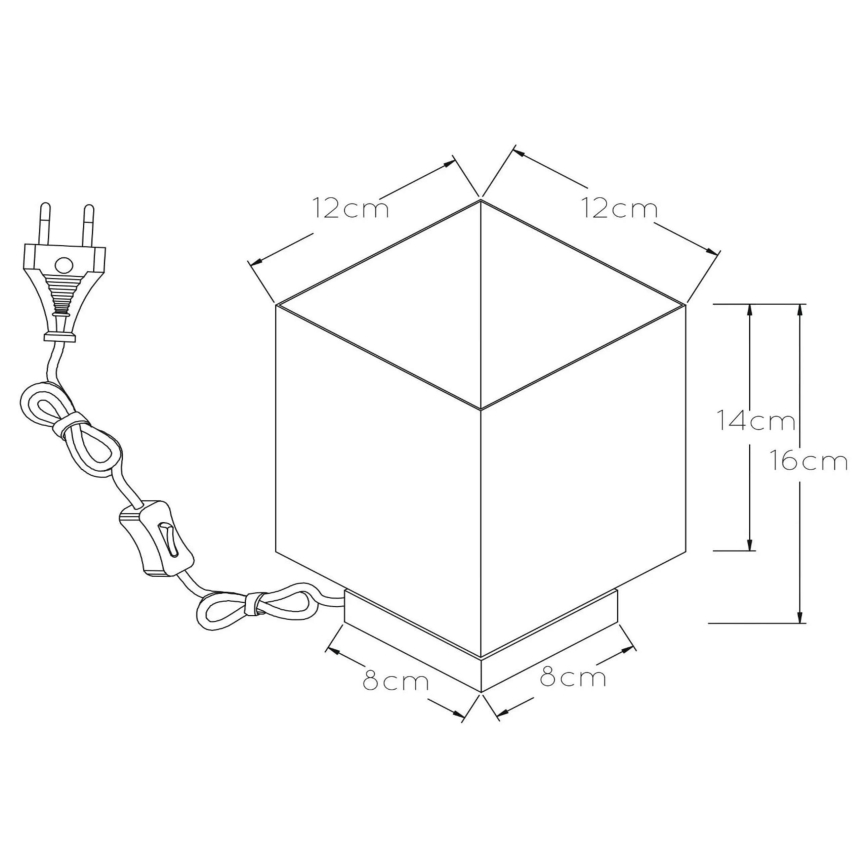 Lucide 45589/01/30 - Stolní lampa SUZY 1xE14/40W/230V černá