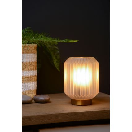 Lucide 45595/01/31 - Stolní lampa SUENO 1xE14/40W/230V krémová