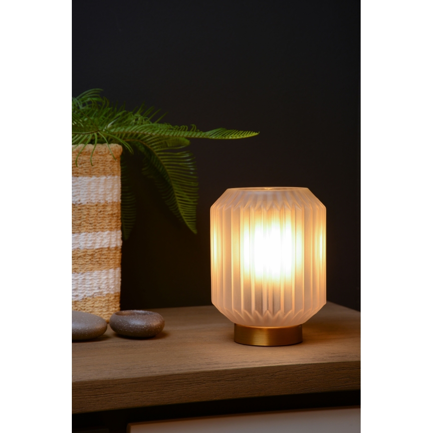Lucide 45595/01/31 - Stolní lampa SUENO 1xE14/40W/230V krémová