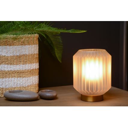 Lucide 45595/01/31 - Stolní lampa SUENO 1xE14/40W/230V krémová