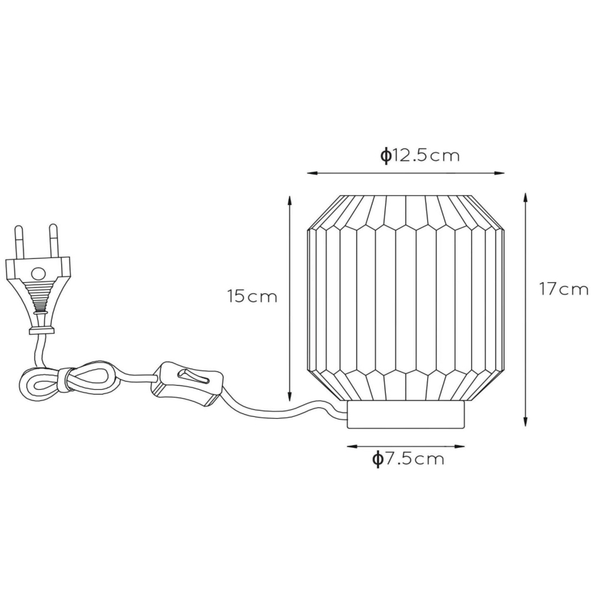 Lucide 45595/01/31 - Stolní lampa SUENO 1xE14/40W/230V krémová