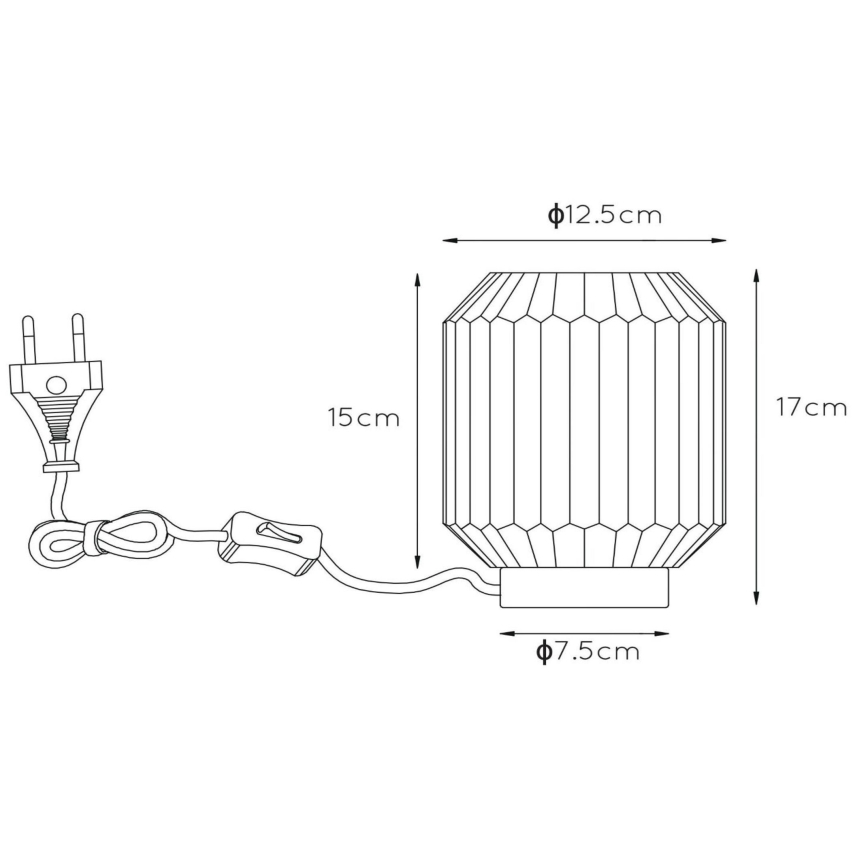 Lucide 45595/01/66 - Stolní lampa SUENO 1xE14/40W/230V růžová