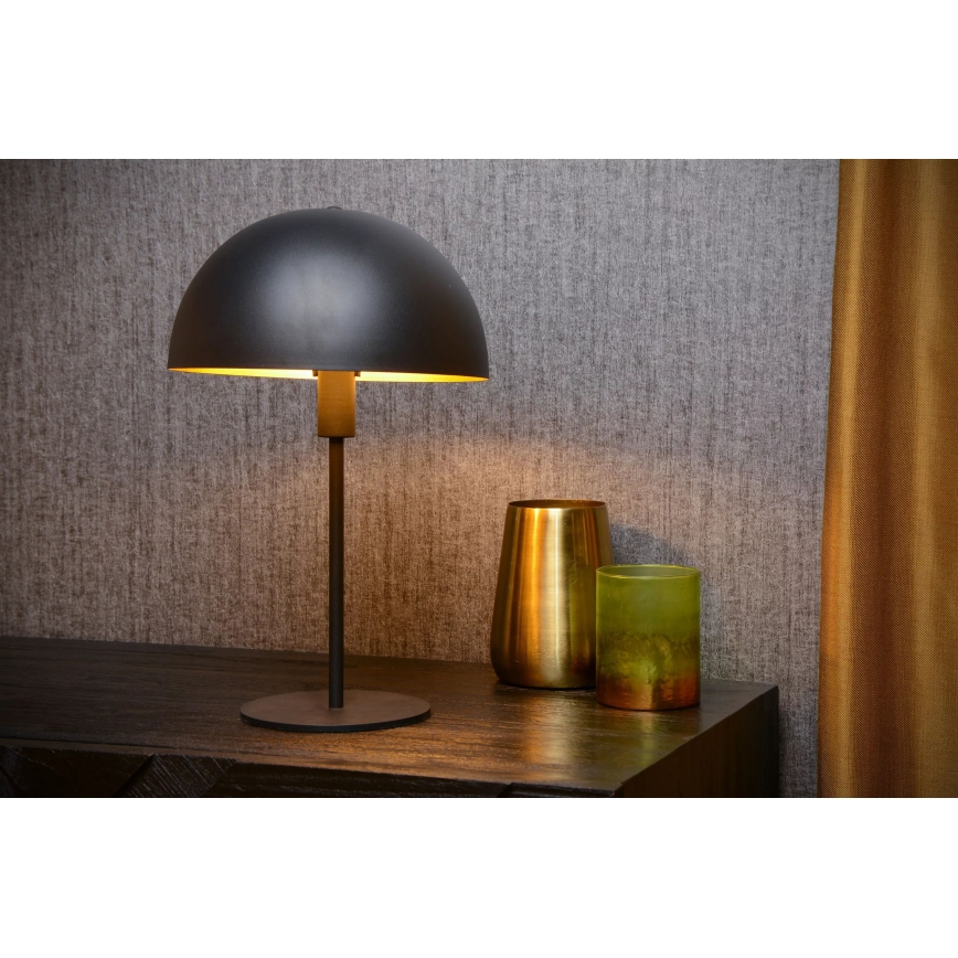 Lucide 45596/01/30 - Stolní lampa SIEMON 1xE14/25W/230V černá