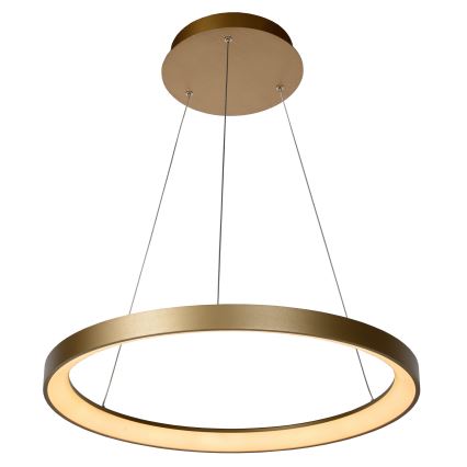 Lucide 46403/48/02 - LED Stmívatelný lustr na lanku VIDAL LED/48W/230V pr. 58 cm zlatá