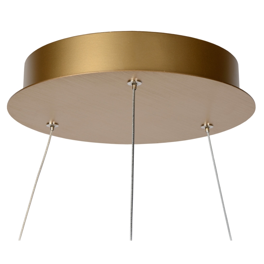 Lucide 46403/48/02 - LED Stmívatelný lustr na lanku VIDAL LED/48W/230V pr. 58 cm zlatá