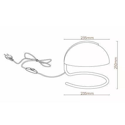 Lucide 46516/01/66 - Stolní lampa CATO 1xE27/40W/230V růžová