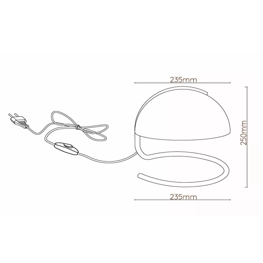 Lucide 46516/01/66 - Stolní lampa CATO 1xE27/40W/230V růžová