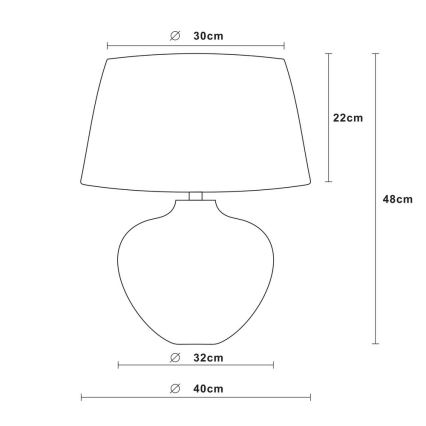 Lucide 47504/81/97 - Stolní lampa RAMSES 1xE27/60W/230V