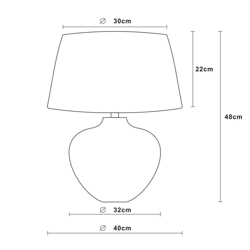 Lucide 47504/81/97 - Stolní lampa RAMSES 1xE27/60W/230V
