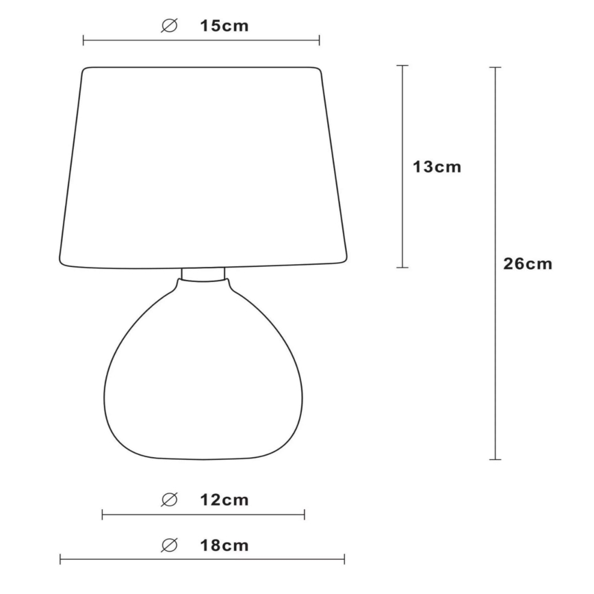 Lucide 47506/81/36 - Stolní lampa RAMZI 1xE14/40W/230V