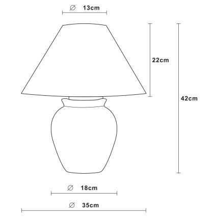 Lucide 47507/81/36 - Stolní lampa RAMZI 1xE27/60W/230V šedá