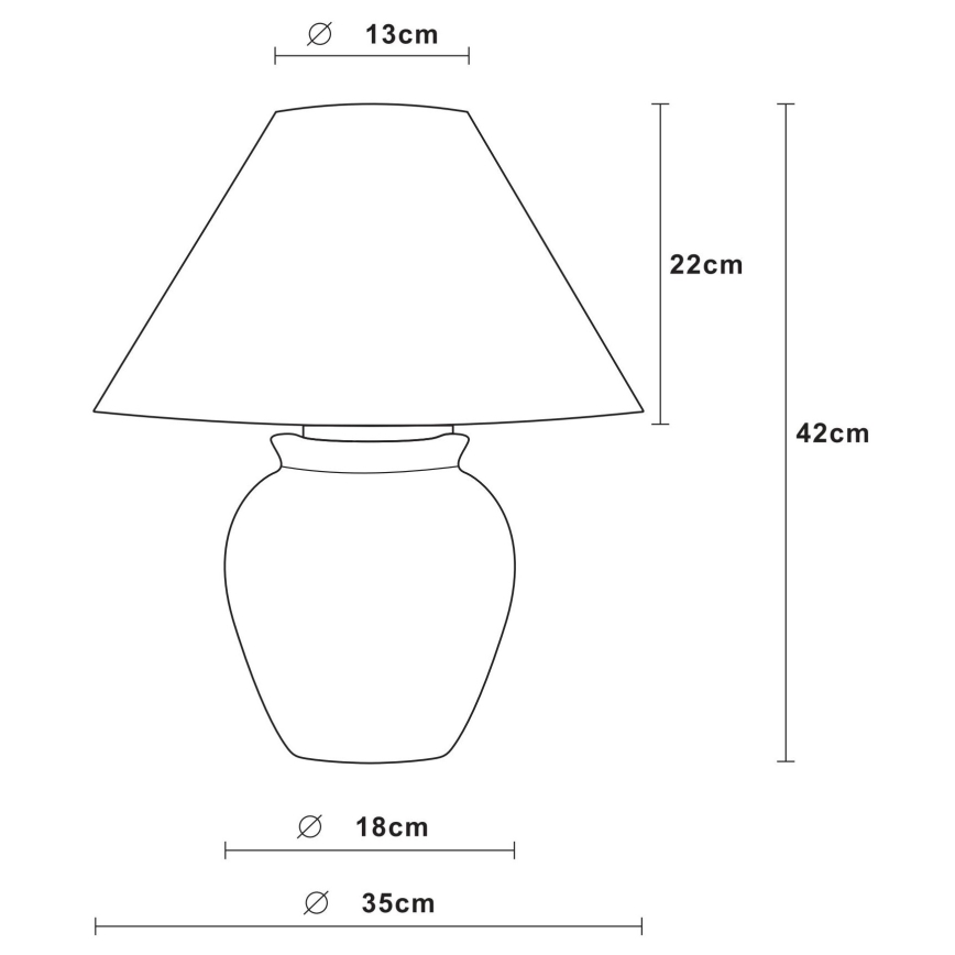 Lucide 47507/81/36 - Stolní lampa RAMZI 1xE27/60W/230V šedá