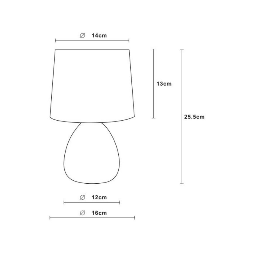 Lucide 47508/81/30 - Stolní lampa MARMO 1xE14/40W/230V černá