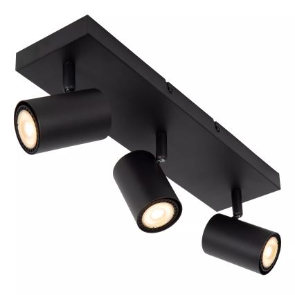 Lucide 53910/03/30 - Bodové svítidlo AMIGO 3xGU10/40W/230V černá